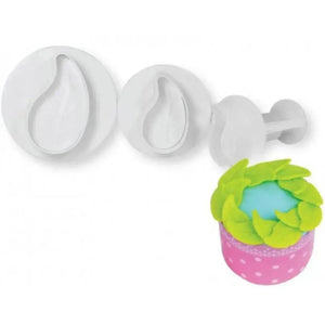 3 PCs Curved Leaf Plunger Cutter - thebakingtools.com