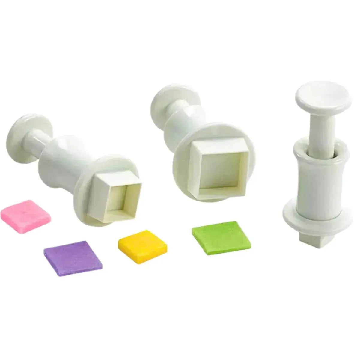 3 PCs Square Plunger Cutter - thebakingtools.com
