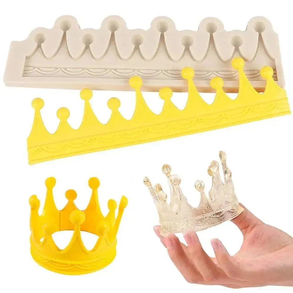 3D Crown Silicone Fondant Gum Paste Mould - thebakingtools.com