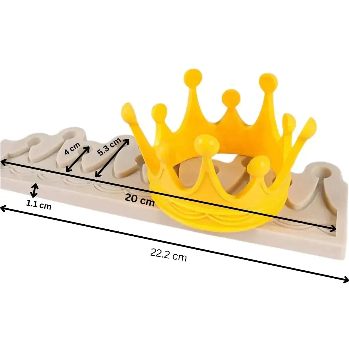 3D Crown Silicone Fondant Gum Paste Mould - thebakingtools.com