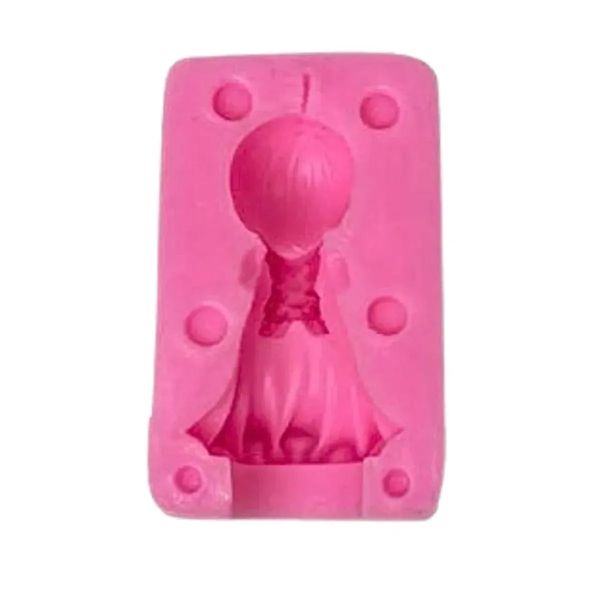 3D Little Angel Praying Doll 2 Silicone Fondant Gumpaste Mould - thebakingtools.com