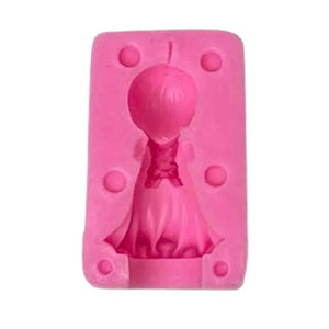 3D Little Angel Praying Doll 2 Silicone Fondant Gumpaste Mould - thebakingtools.com