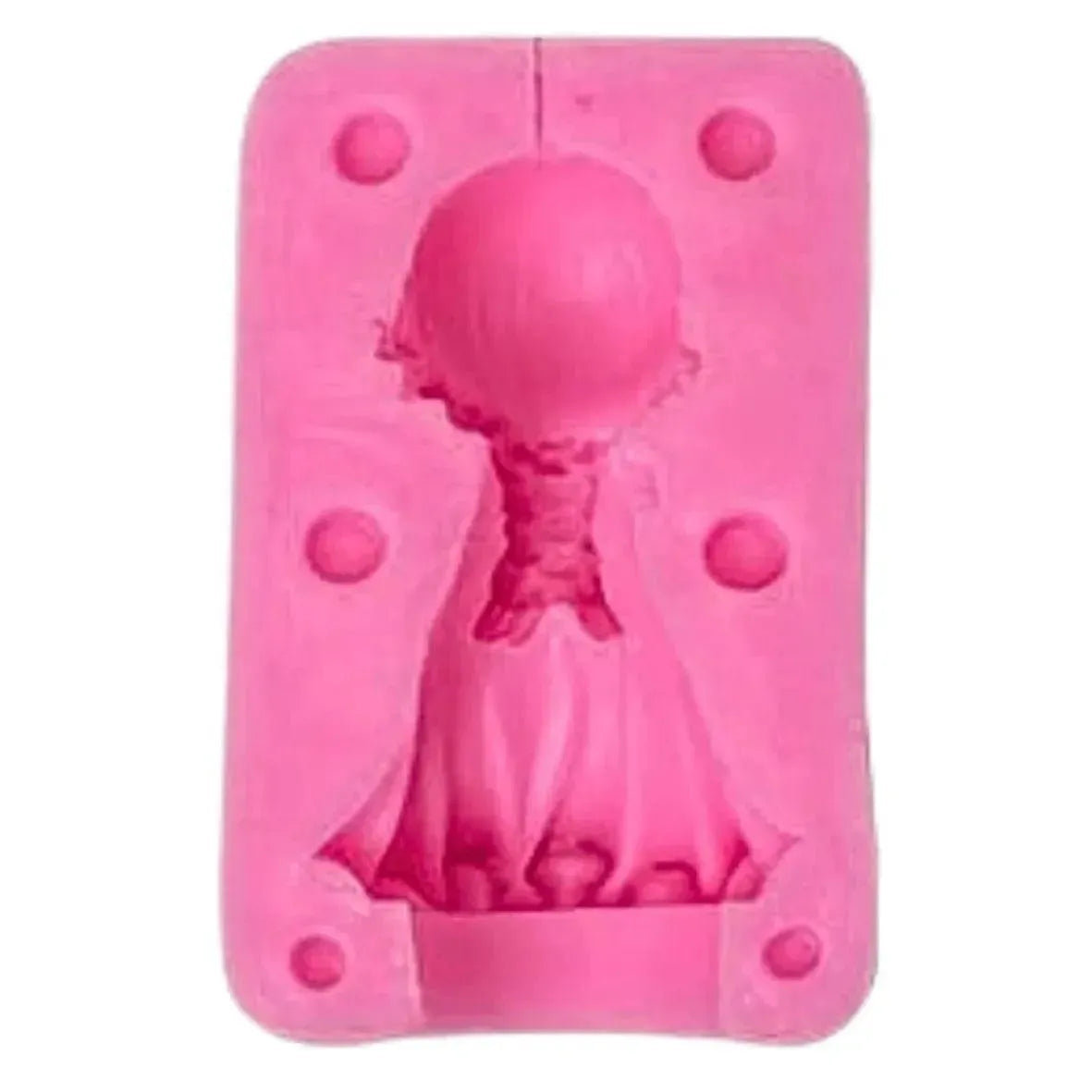3D Little Angel Praying Silicone Fondant Gum Paste Mould - thebakingtools.com