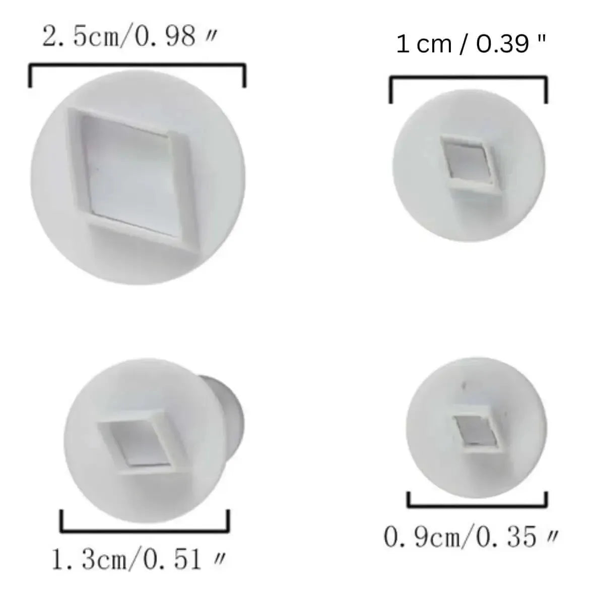4 PCs Diamond Plunger Cutter - thebakingtools.com