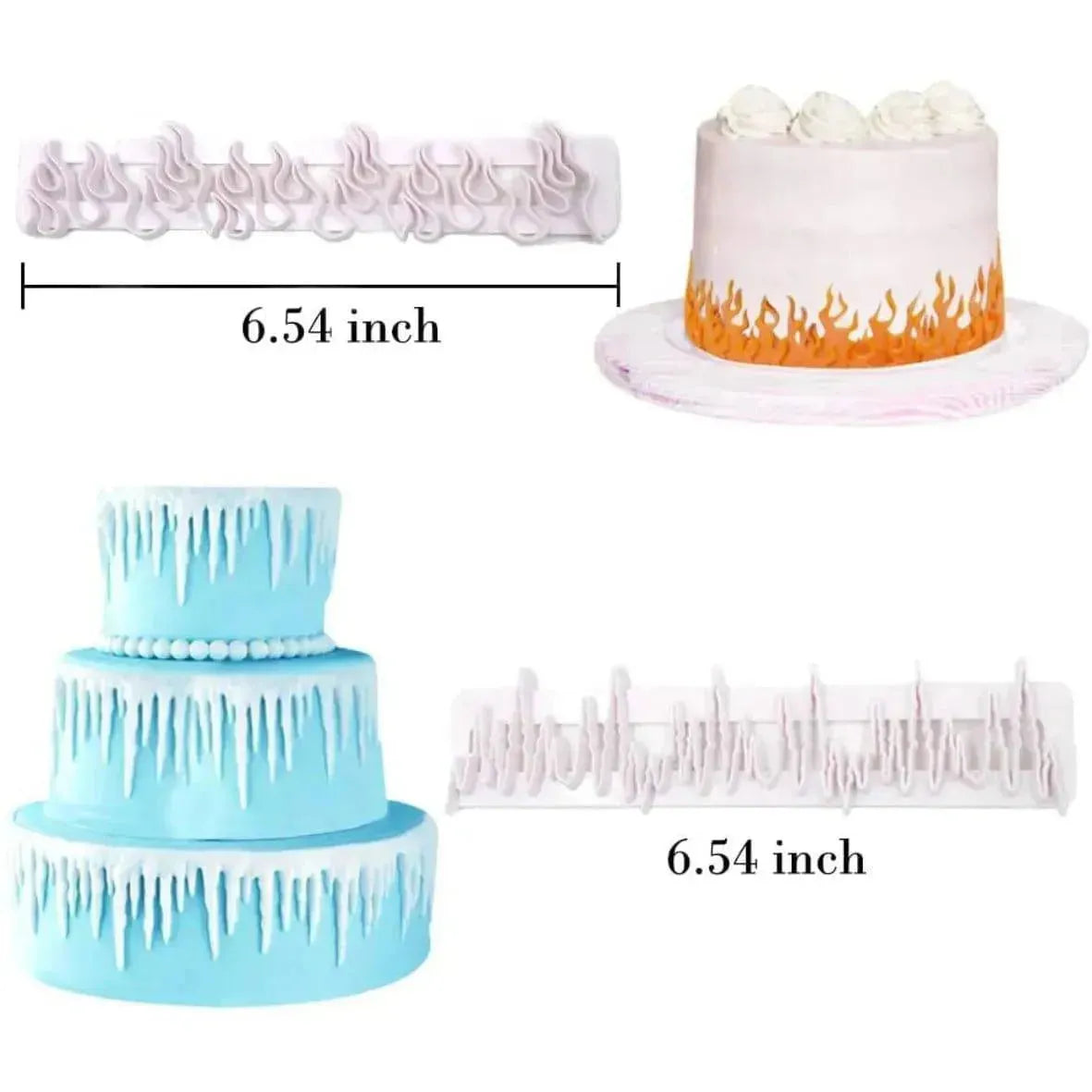 4 PCs EMBOSSING GRASS PLUNGER CUTTER - thebakingtools.com