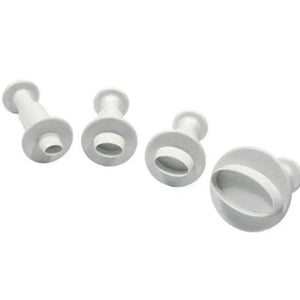 4 PCs Oval Plunger Cutter - thebakingtools.com