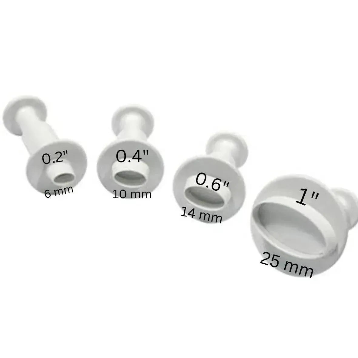 4 PCs Oval Plunger Cutter - thebakingtools.com