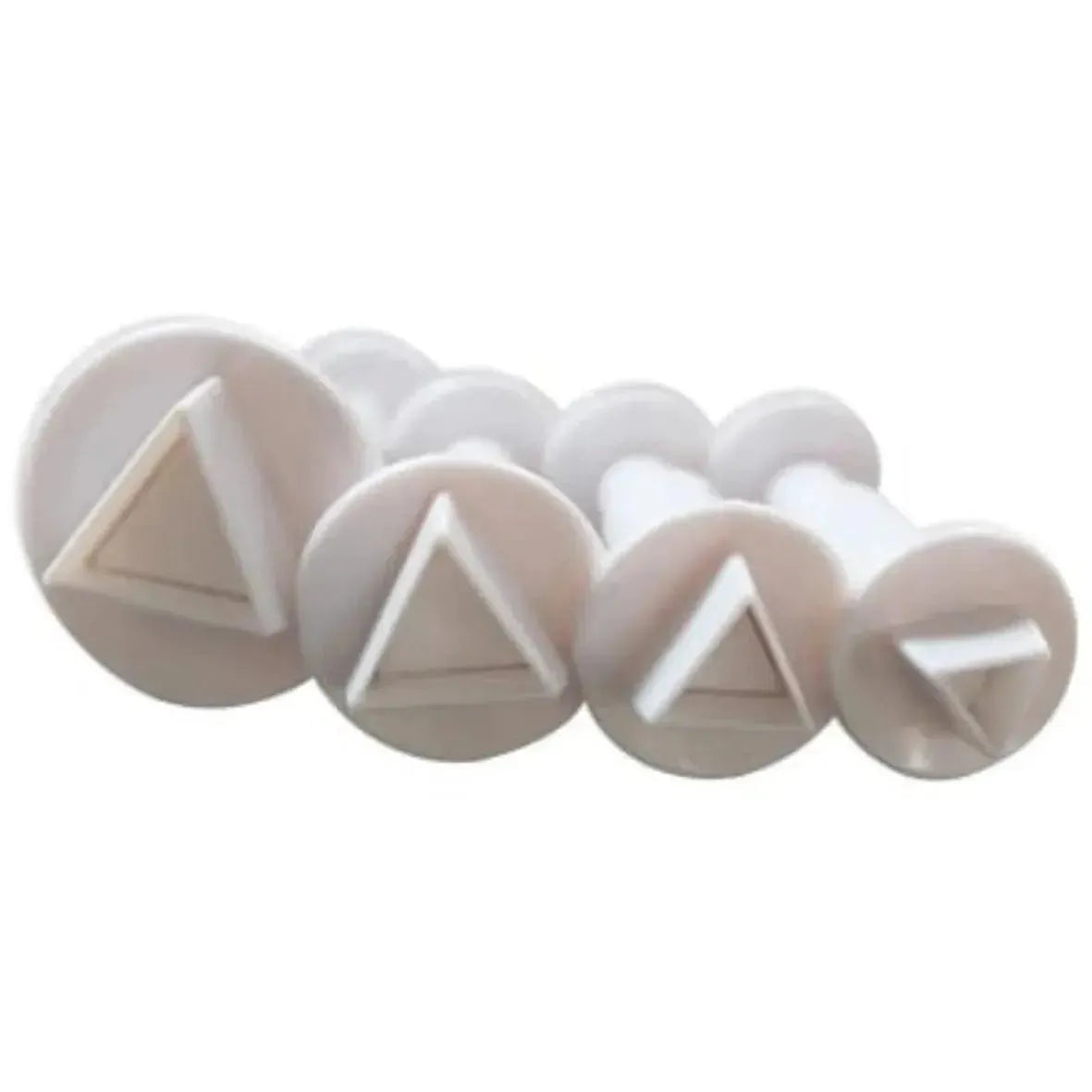 4 PCs Triangle Plunger Cutter - thebakingtools.com