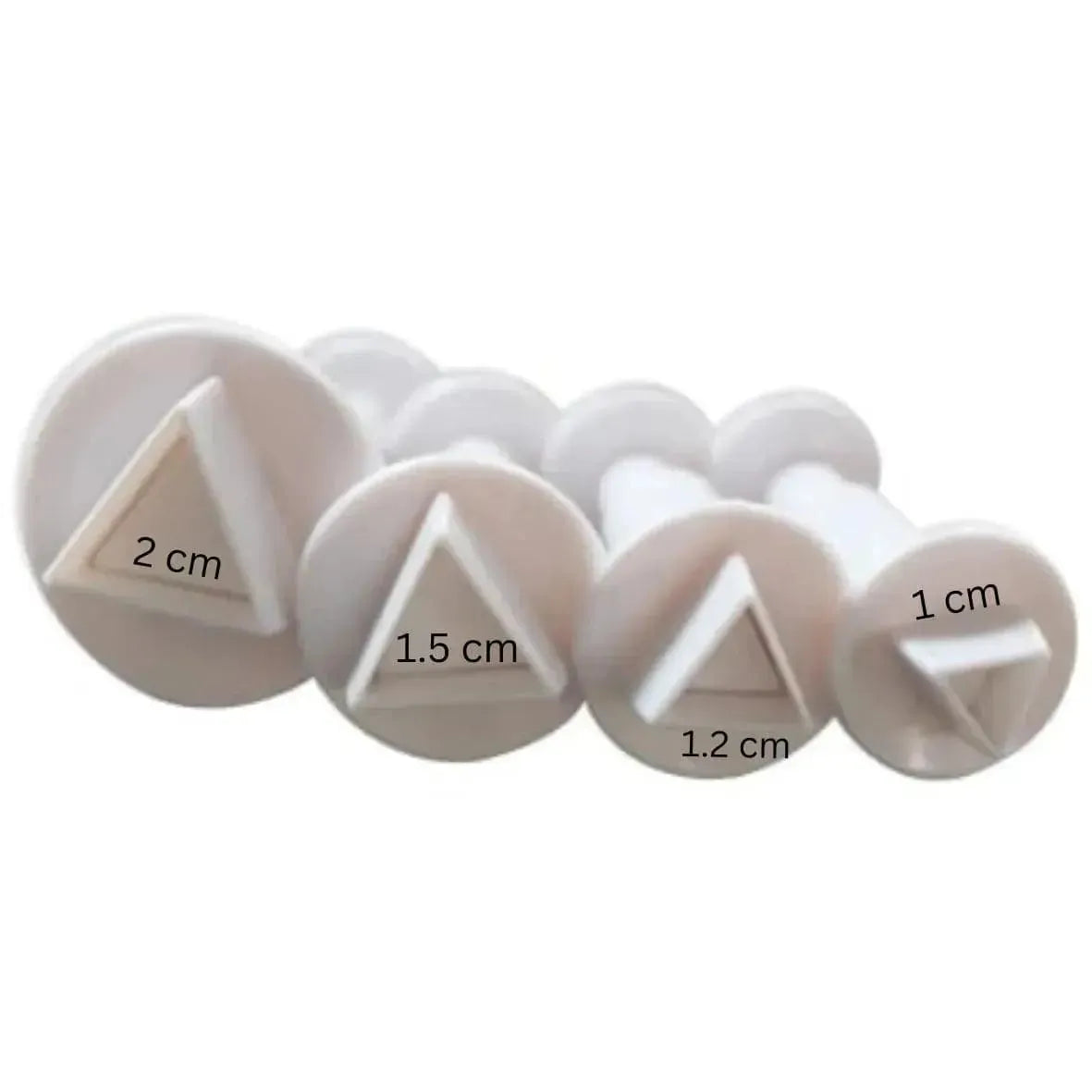 4 PCs Triangle Plunger Cutter - thebakingtools.com