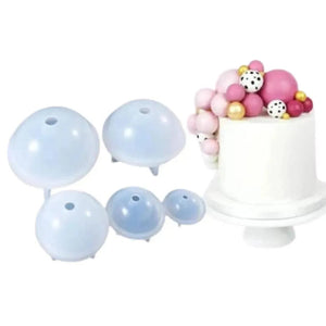 5 Pcs Silicone Chocolate Sphere Ball Mould (5 Sizes) - thebakingtools.com