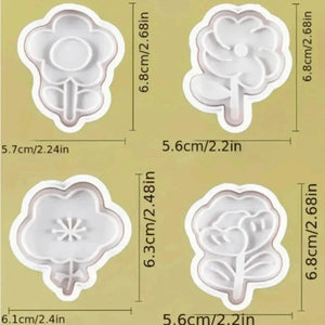 8 PCs Mix Flower Plunger Cutter - thebakingtools.com