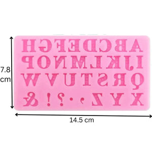 Alphabet Symbol Shape - Silicone Fondant Gum Paste Mould - thebakingtools.com