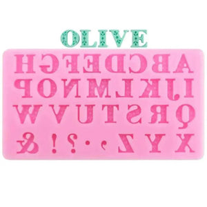 Alphabet Symbol Shape - Silicone Fondant Gum Paste Mould - thebakingtools.com