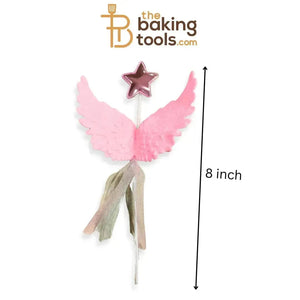 Angel Wings Cake Topper - Pink - thebakingtools.com