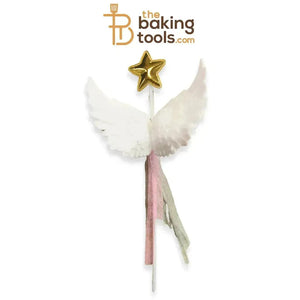 Angel Wings Cake Topper - White - thebakingtools.com