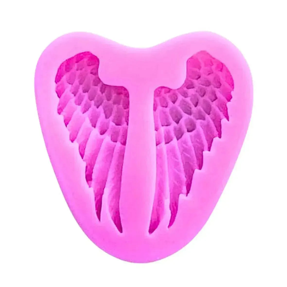 Angel Wings Shape Silicone Fondant Gum Paste Mould - thebakingtools.com