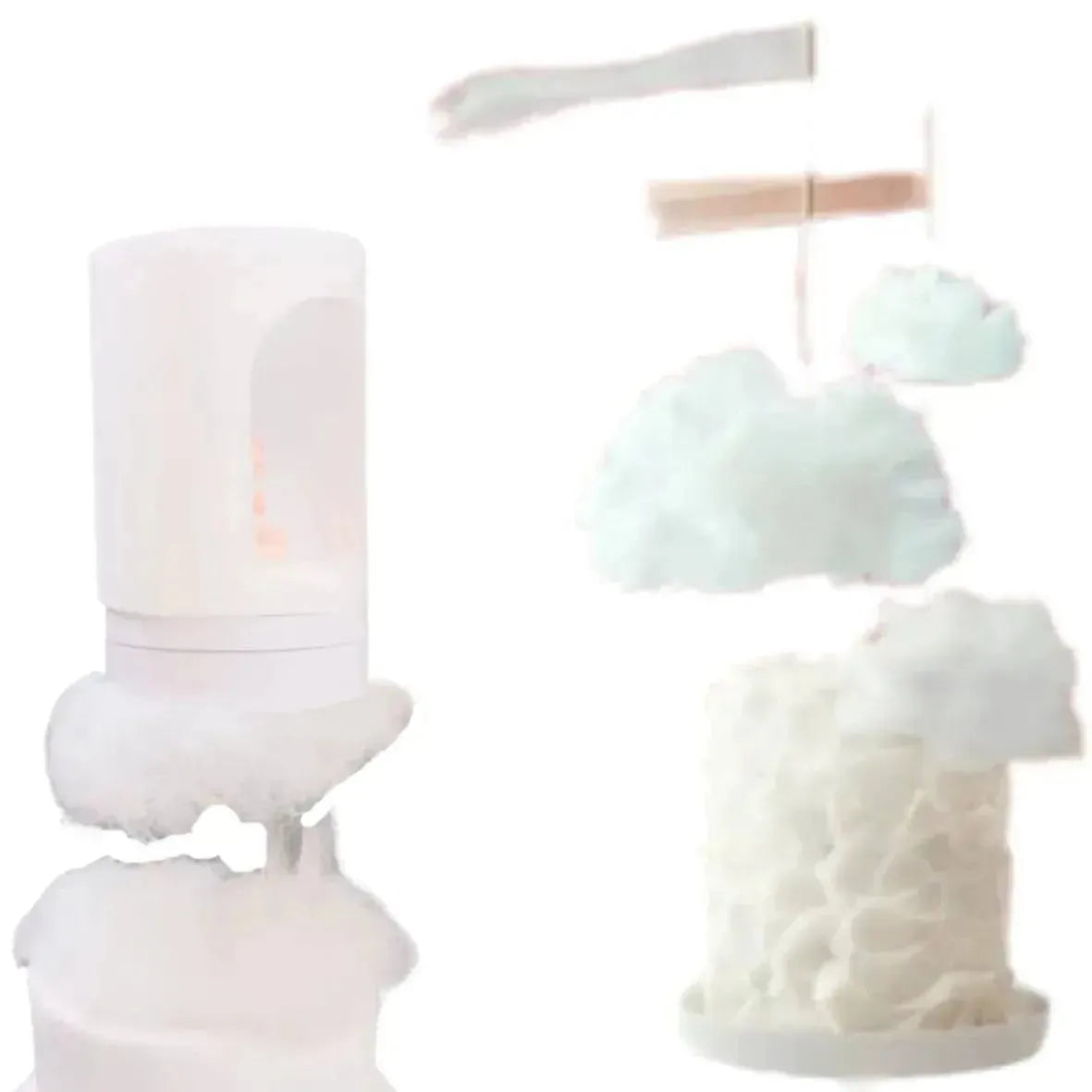 Artificial Cotton Cloud Cake Topper | Imitation Cotton (100gm) - thebakingtools.com