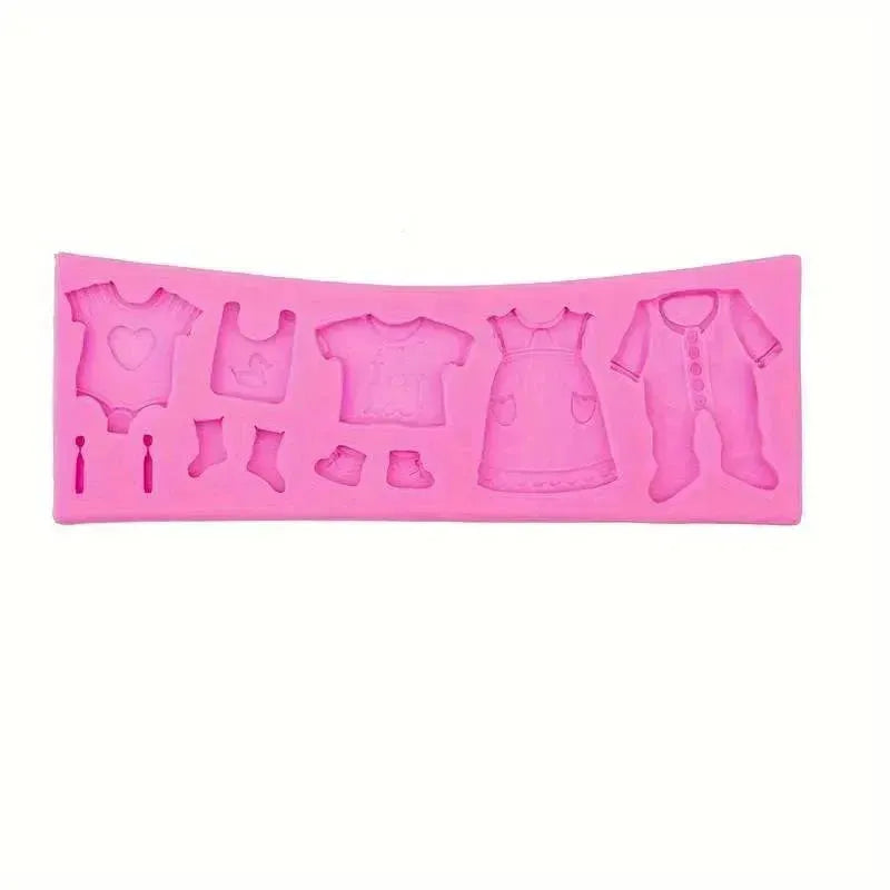 Baby Cloth - Silicone Fondant Gum Paste Mould - thebakingtools.com