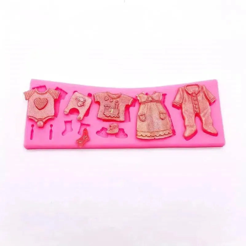 Baby Cloth - Silicone Fondant Gum Paste Mould - thebakingtools.com