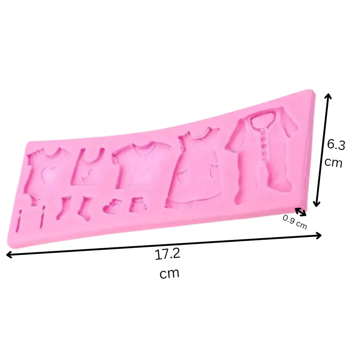 Baby Cloth - Silicone Fondant Gum Paste Mould - thebakingtools.com