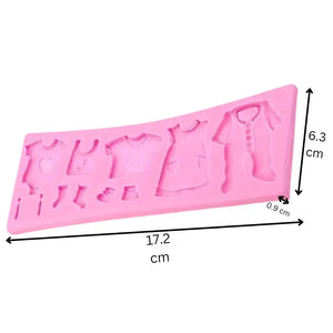 Baby Cloth - Silicone Fondant Gum Paste Mould - thebakingtools.com