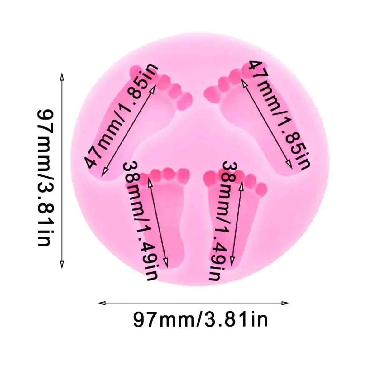 Baby Leg - Silicone Fondant Gum Paste Mould - thebakingtools.com