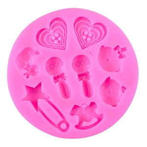 Baby Tool Shape 1 - Silicone Fondant Gum Paste Mould - thebakingtools.com