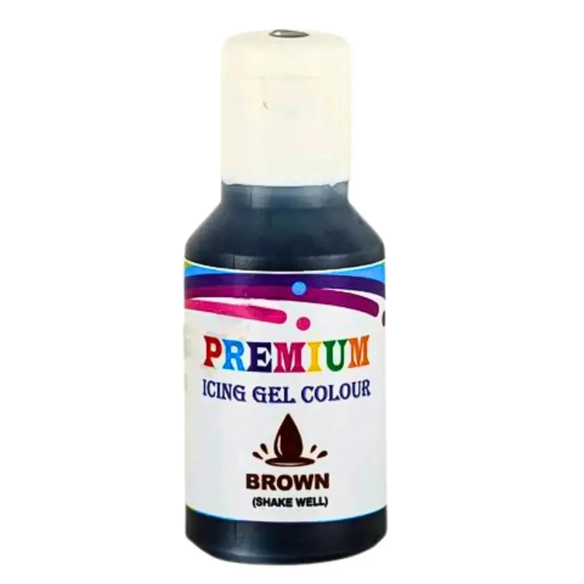 Bake Haven Premium Icing Gel Brown Colour-20g - thebakingtools.com