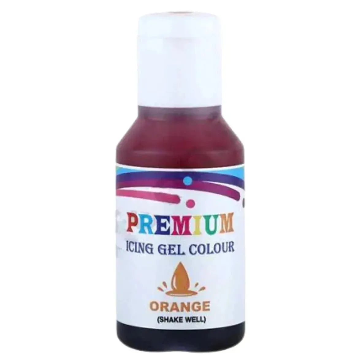 Bakehaven Premium Icing Gel Orange Colour - 20g - thebakingtools.com