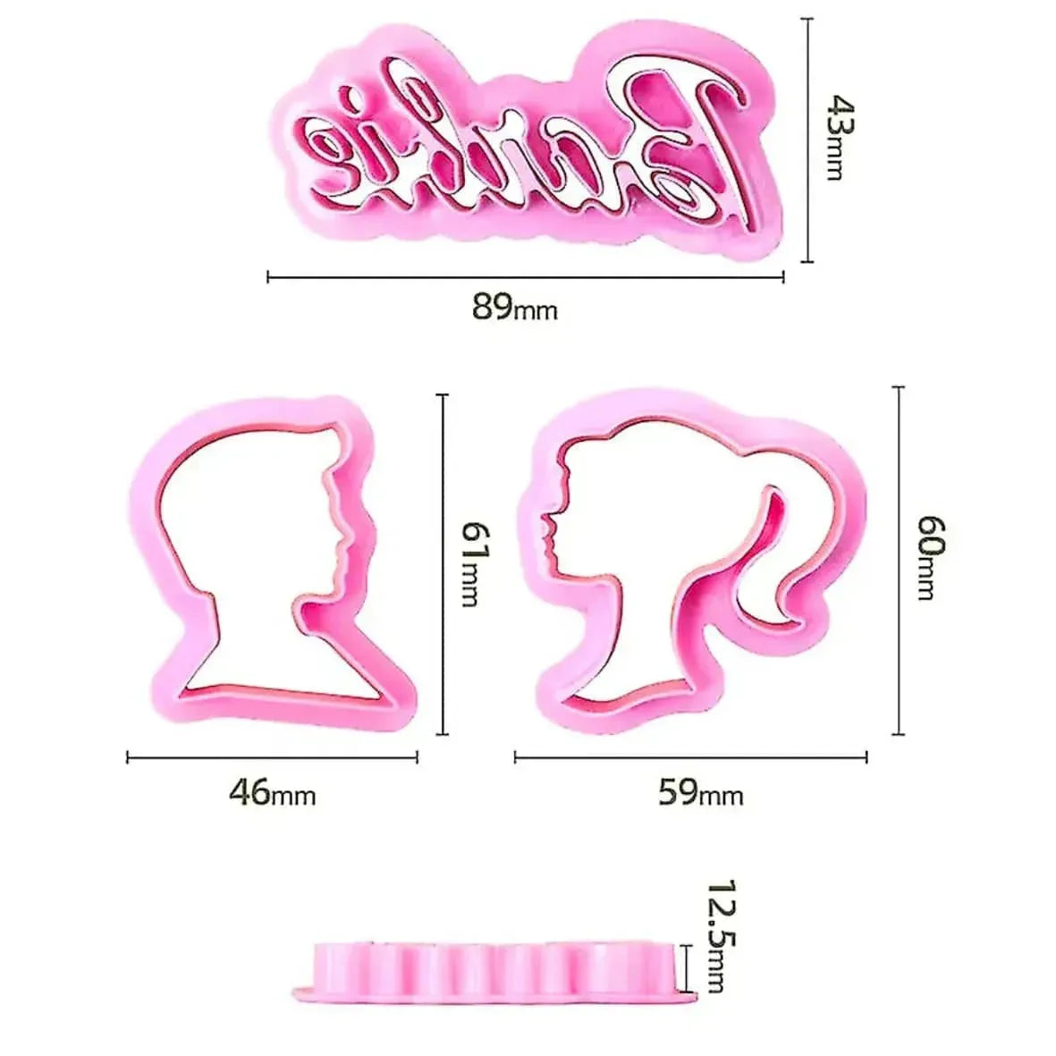 Barbie and Ken Plunger Cutter - thebakingtools.com