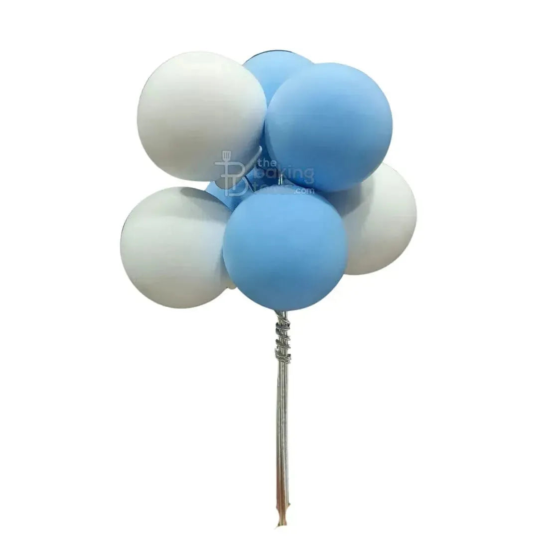 Blue And White Balloon Soft Ball Cake Topper - thebakingtools.com