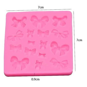 Bow Shapes - Silicone Fondant Gum Paste Mould | Trending Fondant Mould - thebakingtools.com