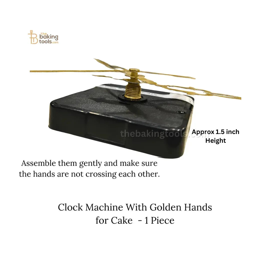 Clock Machine With Black Hands for Cake - 1 Piece (D.I.Y.) - thebakingtools.com