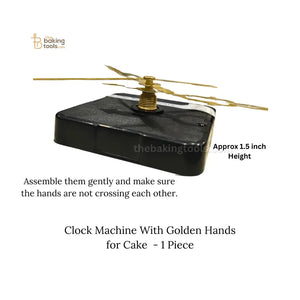 Clock Machine With Black Hands for Cake - 1 Piece (D.I.Y.) - thebakingtools.com