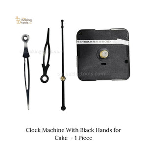 Clock Machine With Black Hands for Cake - 1 Piece (D.I.Y.) - thebakingtools.com