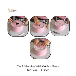 Clock Machine With Black Hands for Cake - 1 Piece (D.I.Y.) - thebakingtools.com