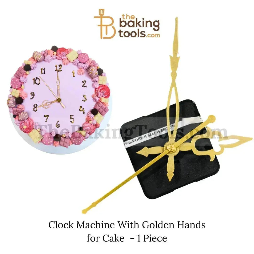 Clock Machine With Golden Hands for Cake - 1 Piece (D.I.Y.) - thebakingtools.com