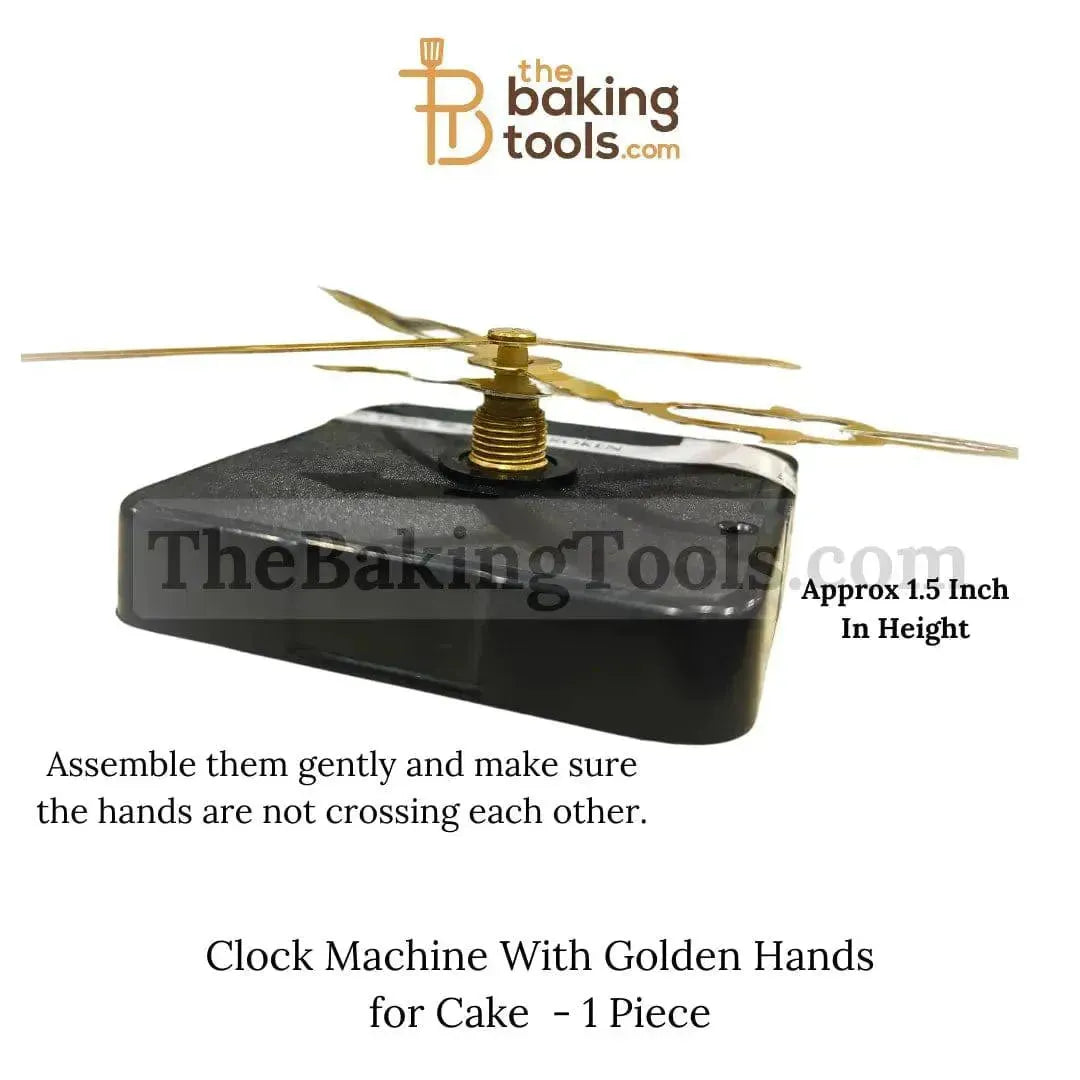 Clock Machine With Golden Hands for Cake - 1 Piece (D.I.Y.) - thebakingtools.com