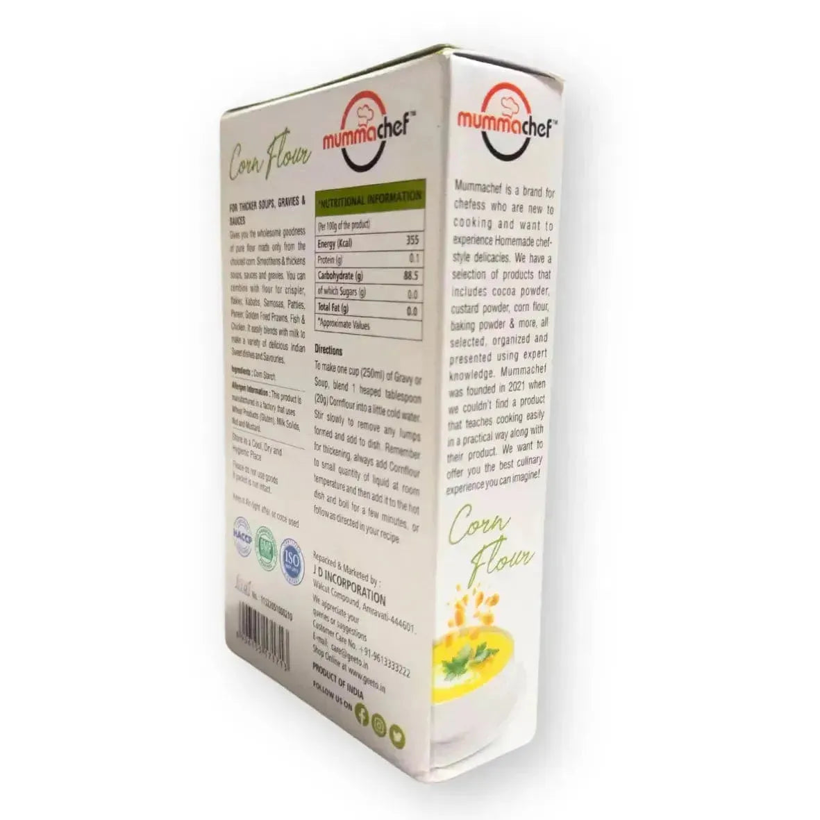 Corn Flour 100 Grams | Mummachef Corn Flour - thebakingtools.com