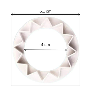 Easter Chick Zig Zag Plunger Cutter - thebakingtools.com
