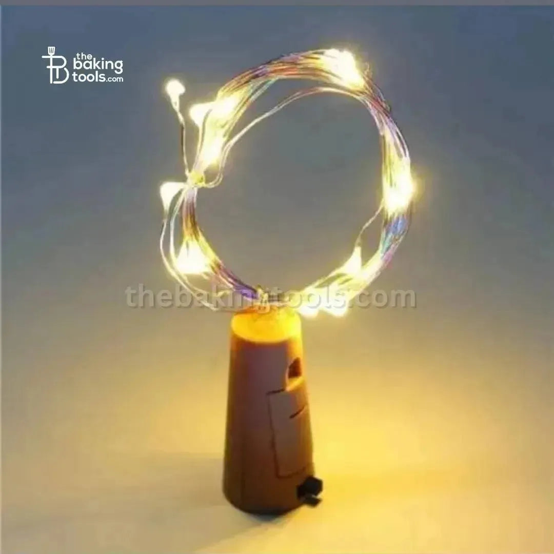 Fairy Lights Cork Lights Cake Topper - thebakingtools.com