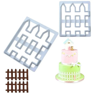 Fence Gate Plunger Cutter Fondant Cookie Biscuit Clay Cutter - thebakingtools.com