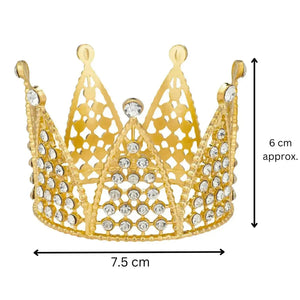 Golden Crown Cake Topper - thebakingtools.com