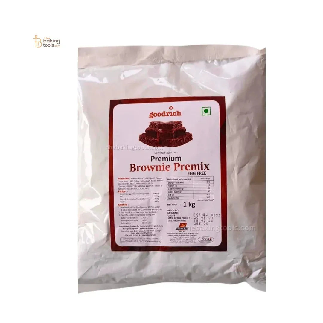 Goodrich Brownie Cake Premix 1kg (Eggless) (No COD) - thebakingtools.com