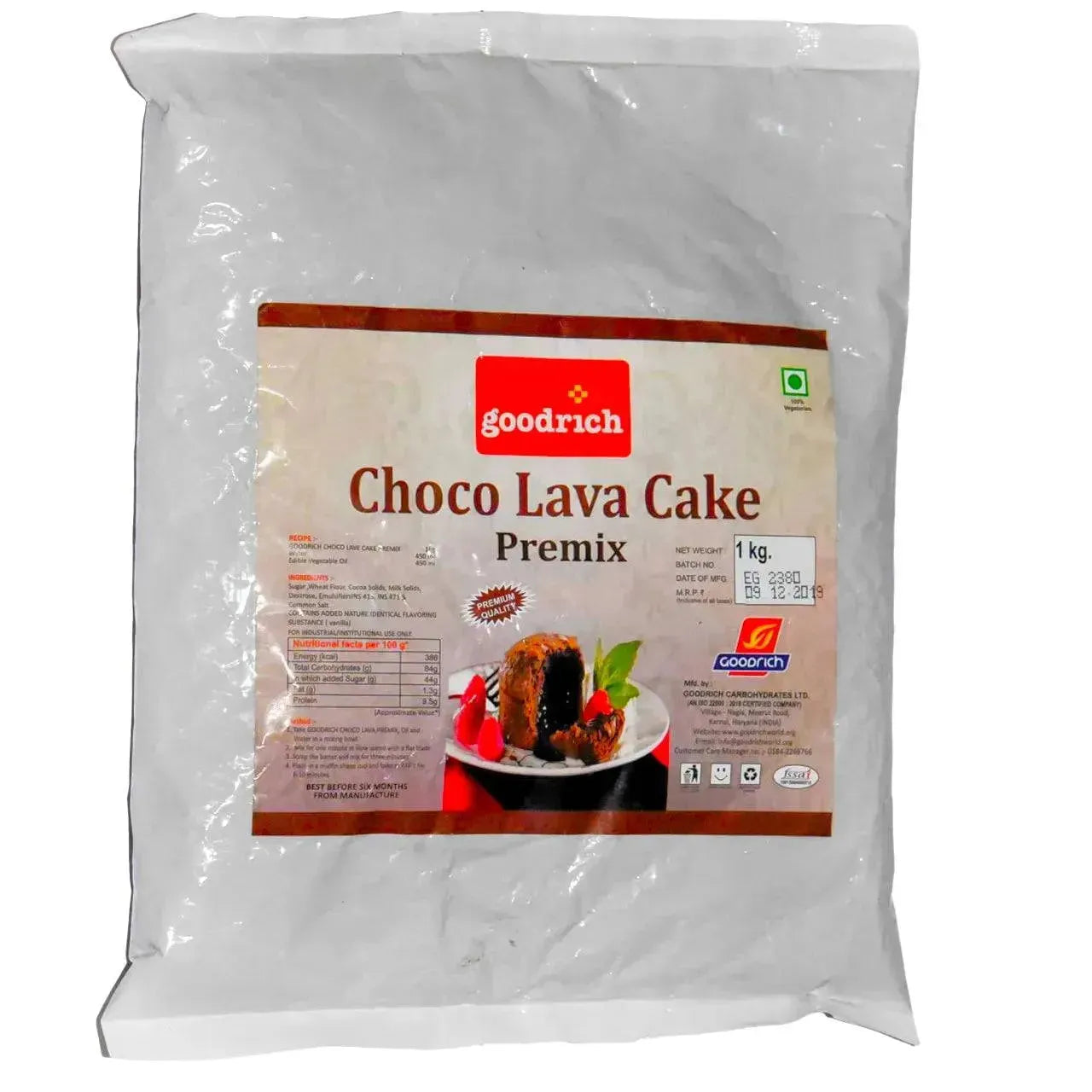 Goodrich Choco Lava Cake Premix 1kg (Eggless) (No COD) - thebakingtools.com
