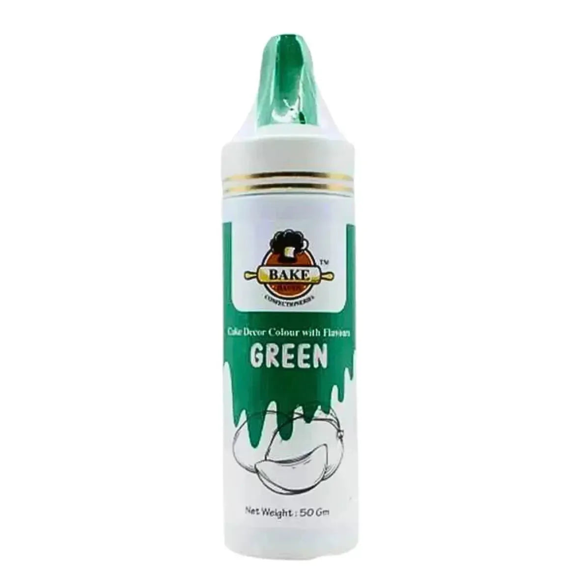 Green - Bake Haven Edible Puff/Dust Colour - 50 gram - thebakingtools.com