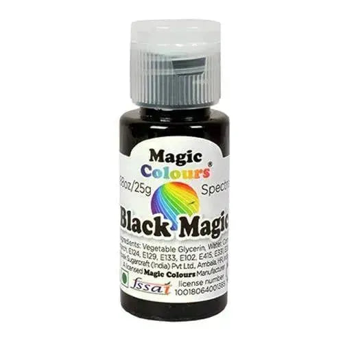 Magic Colours Spectral Mini Edible Gel Colours Black Magic - thebakingtools.com
