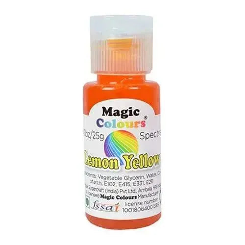 Magic Colours Spectral Mini Edible Gel Colours Lemon Yellow - thebakingtools.com