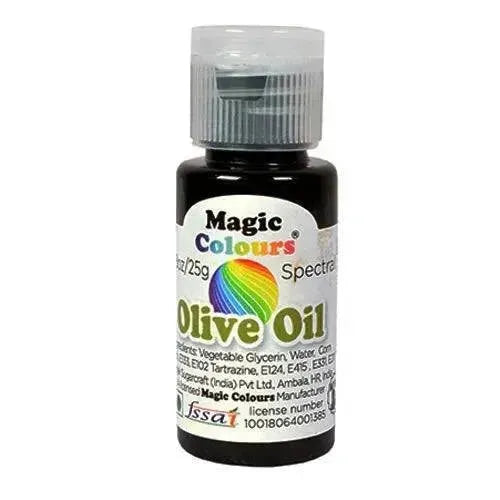 Magic Colours Spectral Mini Edible Gel Colours Olive Oil - thebakingtools.com