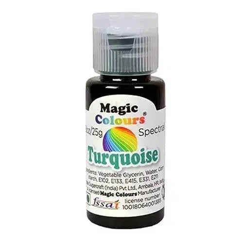 Magic Colours Spectral Mini Edible Gel Colours Turquoise - thebakingtools.com